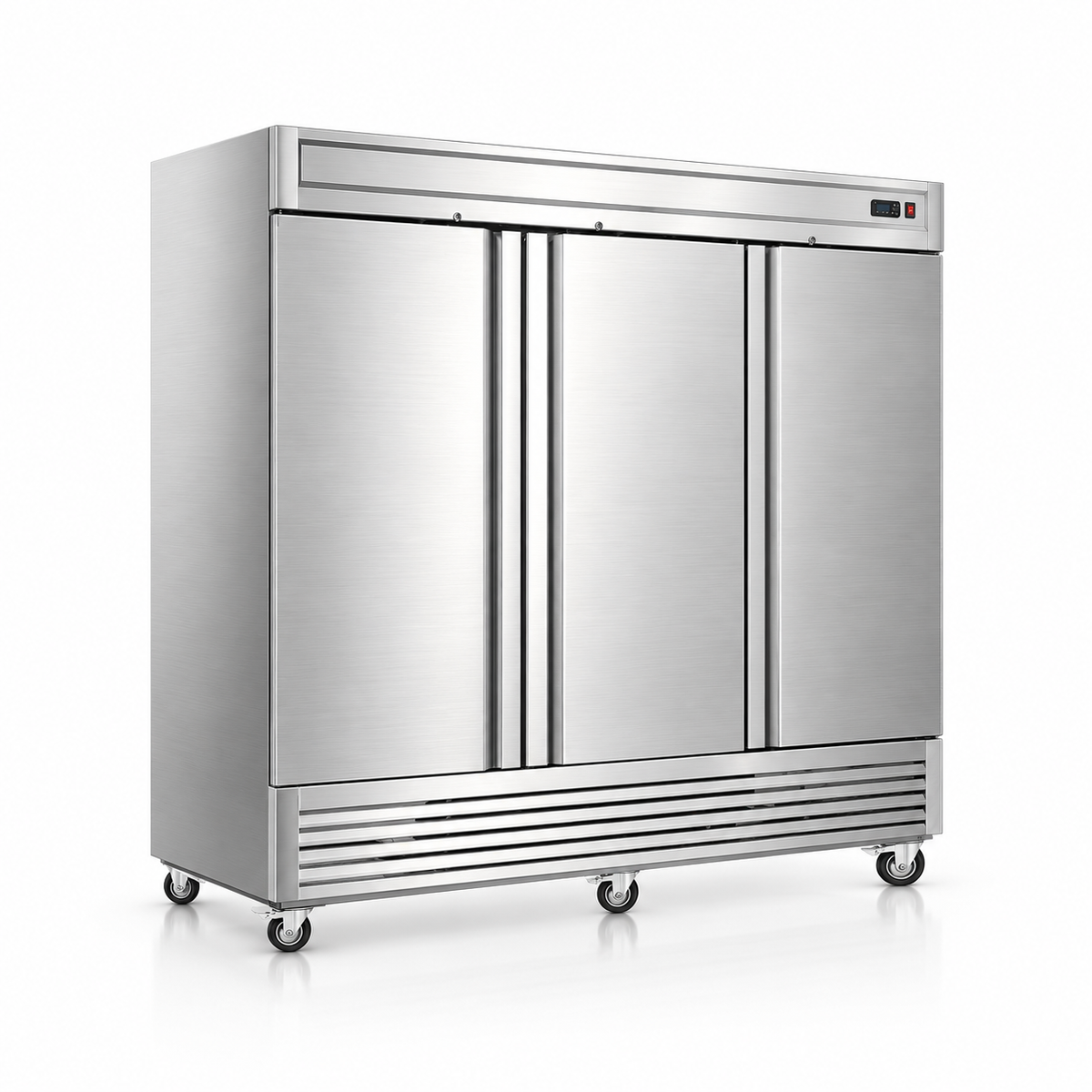SL83R 83 inch 3 door commercial reach-in refrigerator front view