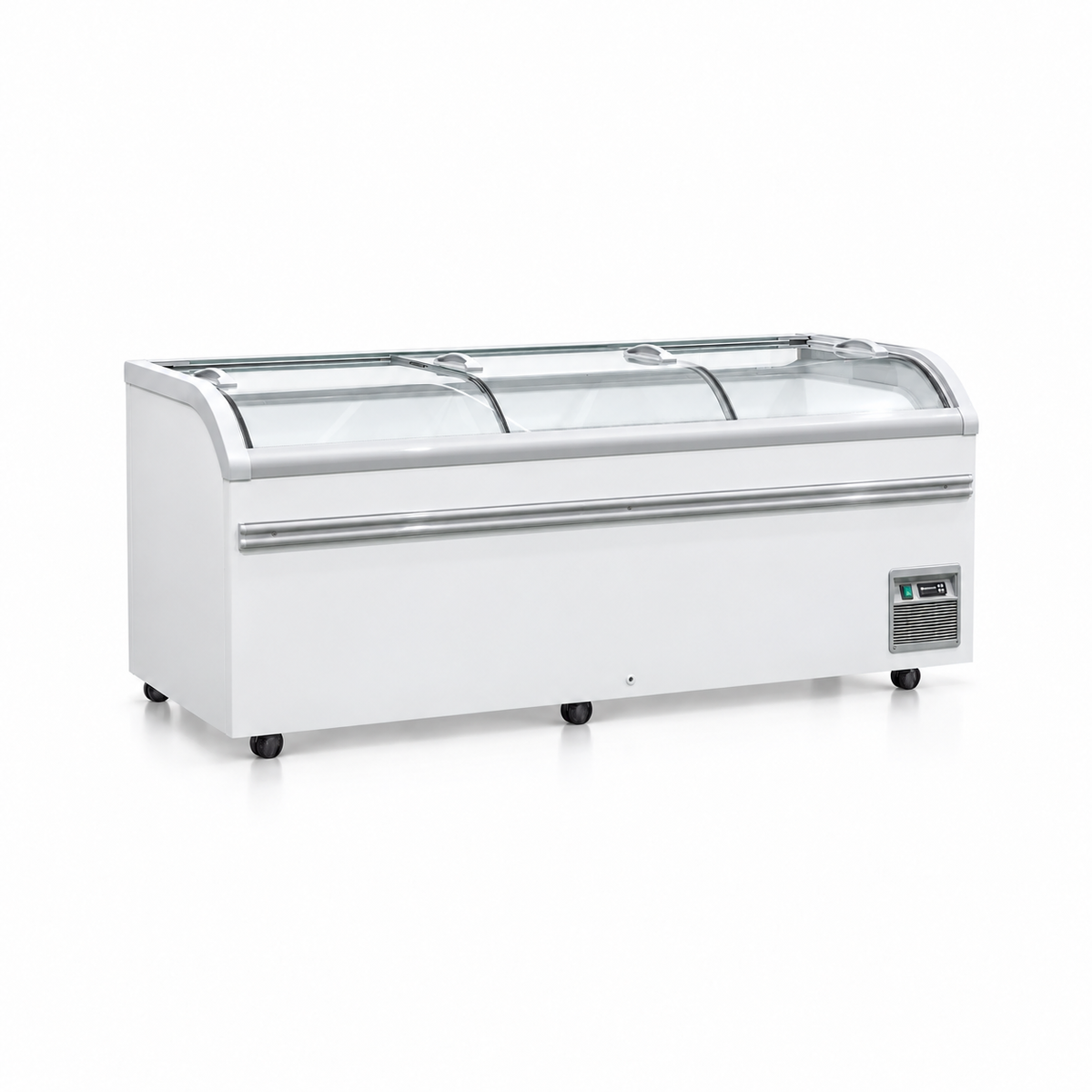 WD4-778 79 inch curved glass display case front view