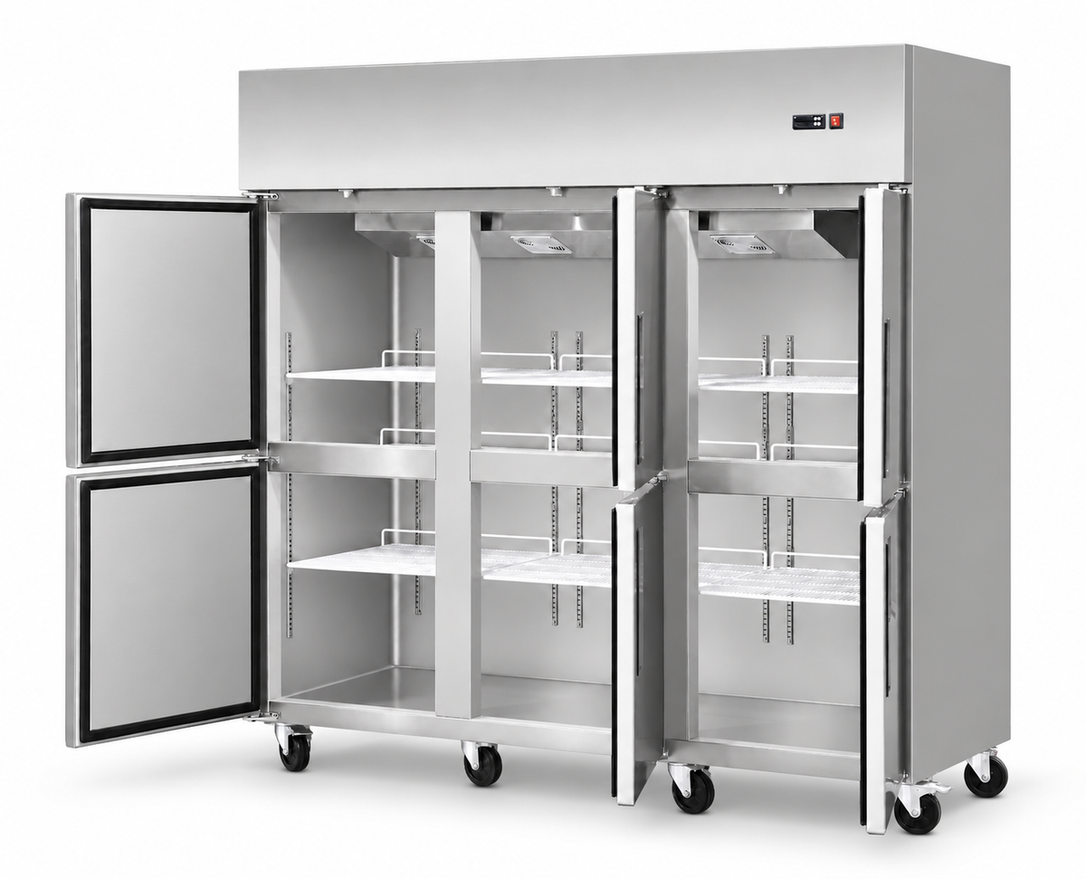 G1.6L6-C 72 inch 3 door commercial reach-in refrigerator front view